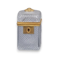  Coffret à bijoux en cristal taillé / sur  Moinat SA  - Antiquités décoration