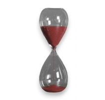 Sablier en verre - Rouge