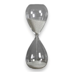 Sablier en verre - Blanc - 10 minutes