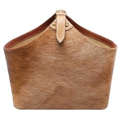 Porte-revues Billy en fourrure beige