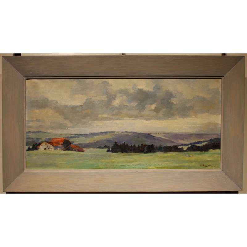 Tableau \"Jura\" signé H. PICCOT 1941