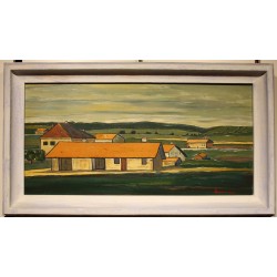 Tableau \"Jura\" signé J. GIRACCA 1964