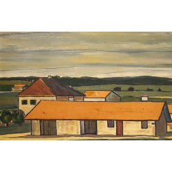 Tableau \"Jura\" signé J. GIRACCA 1964