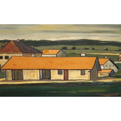 Tableau \"Jura\" signé J. GIRACCA 1964