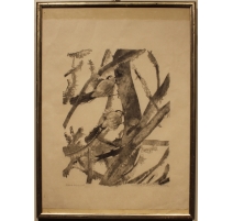 Gravure "Mésanges à longue queue" HAINARD