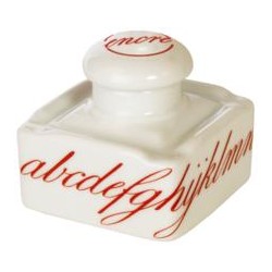 Encrier en porcelaine \"ABC\"