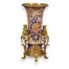 Vase \"Bacchus\" en porcelaine et bronze