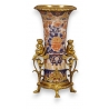 Vase "Bacchus" en porcelaine et bronze