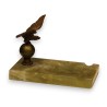 Porte-plume "Aigle" en régule et onyx