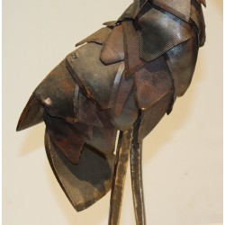 Sculpture en fer "Héron"