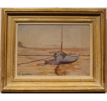 Tableau "Barque" signé A. GUMERY