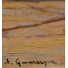 Tableau \"Barque\" signé A. GUMERY