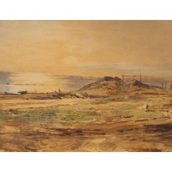Aquarelle "Bord de mer"