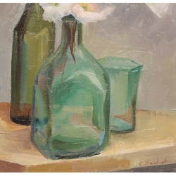 Tableau \"Nature morte\" signé C. BECHET