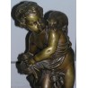 Paire de bronzes de putti