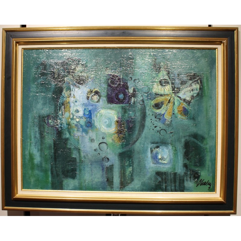 Tableau \"Papillon\" signé CHABRY