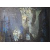Tableau \"Visage\" signé CHABRY