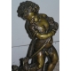 Paire de bronzes de putti