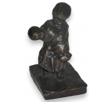 Bronze "Le frère", signé M. VEDANI