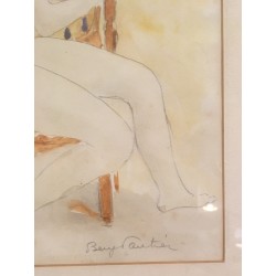 Dessin "Femme nue" signé Benj. VAUTIER