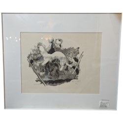 Gravure "Hermine", signée Robert HAINARD  sur Moinat SA  - Antiquités décoration -  Gravures, Lithos