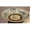 Paire d\'assiettes en porcelaine Bleu blanc