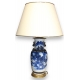 Lampe en porcelaine Bleu blanc