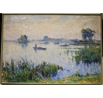 Tableau "Etang" signé