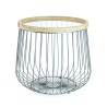Table d'appoint ronde style industielle