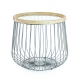 Table d'appoint ronde style industielle