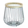 Table d'appoint ronde style industielle