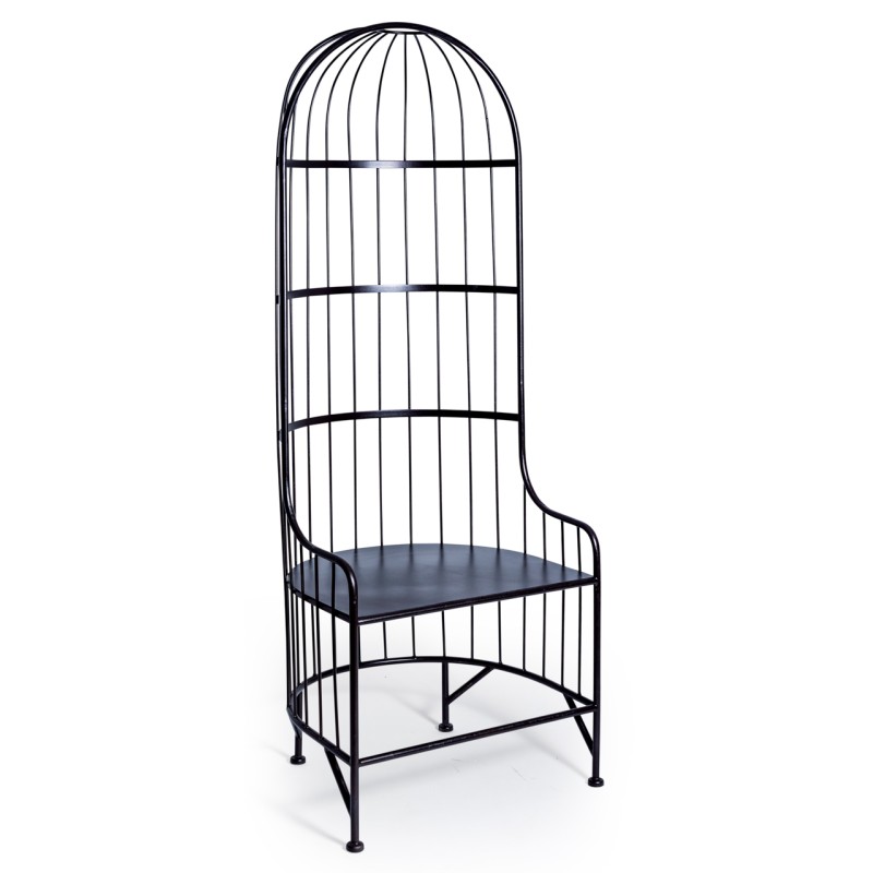 Birdcage-shaped armchair