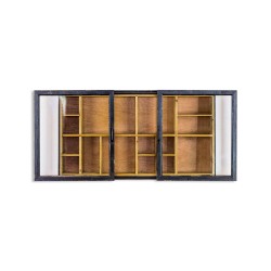 Vitrine industrielle a portes coulissantes