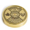 50th-anniversary calendar, polished brass