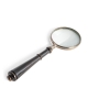 Loupe avec manche en bois noirci