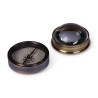 Set containing a compass and a magnifying glass