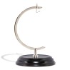 Wood and brass globe or watch stand