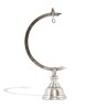 Silver-plated brass globe or watch stand