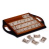 Renaissance-style domino set with board