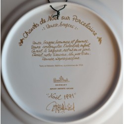 Assiette \"Venez, bergers\" de Rosenthal