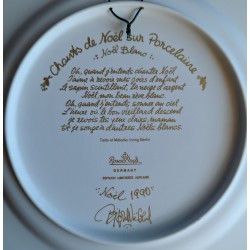 Assiette \"Noël blanc\" de Rosenthal