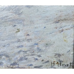 Tableau \"Porte d\'Amont\" signé H. HAVET