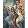 Tableau \"La Toilette\" signé ARQUES