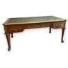 Executive desk with diamond-pattern inlay