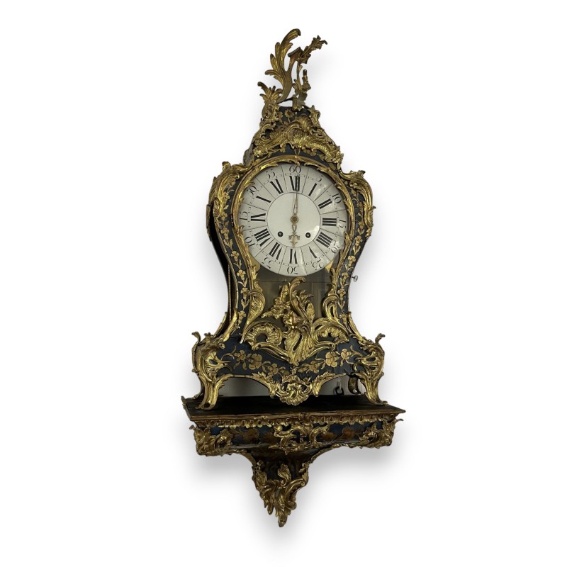 Regency-style clock in blue horn