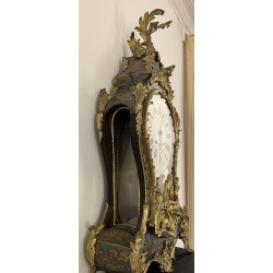 Regency-style clock in blue horn