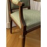 Fauteuil style Louis XVI dossier carré