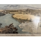 Gravure "Vue de Genève et Jonction" par LINCK