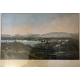 Gravure "Genève et le Mont Blanc" par DUBOIS