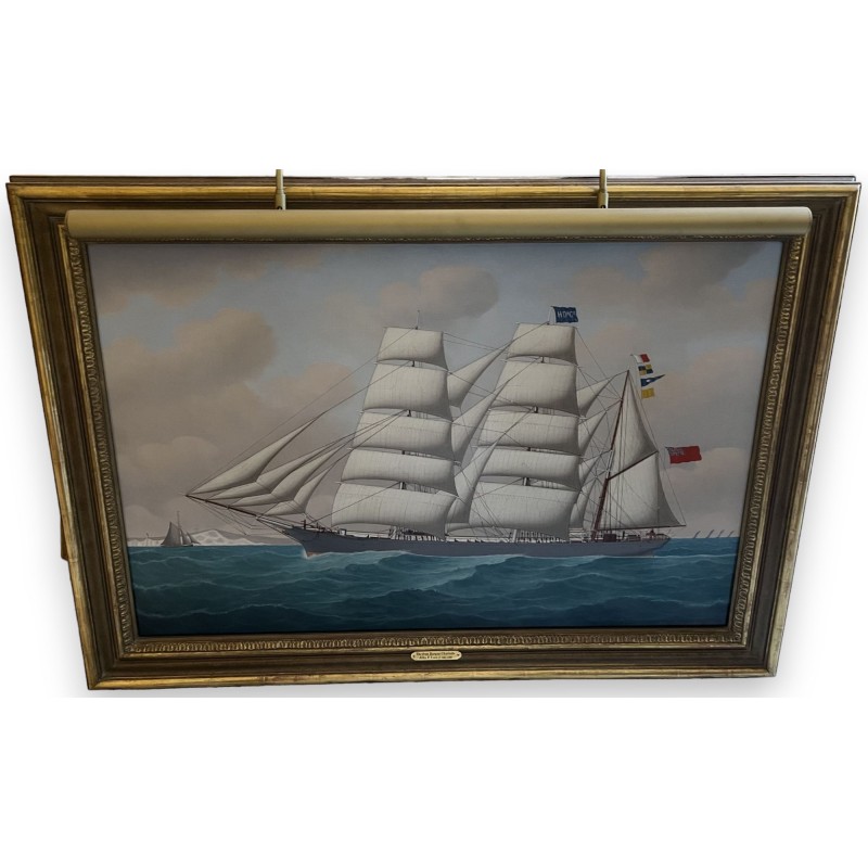 Tableau \"The iron Barque Charlotte\" signé LOOS